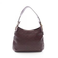 GUCCI グッチ グッチシマ レザーワン ショルダーバッグ ボルドー 
