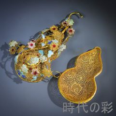 [Jingtai Blue Multi-Treasure Necklace Box] Chinese Antique Art - Enamel, Cloisonné, Multi-treasure Box, Jewelry Box, Accessory Case, Fine Crafts, Chinese Artwork, Collection Masterpiece R08062302