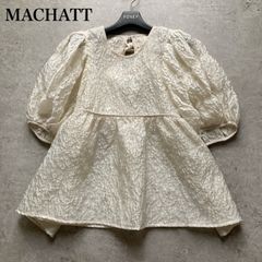 美品】MACHATT マチャット イタリアンタックブラウス クリーム - メルカリ