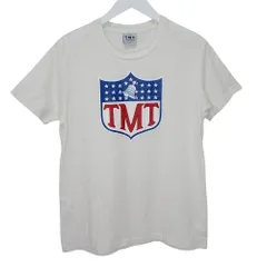 ティーエムティー TMT 半袖 Tシャツ トップス ロゴプリント クルーネック リバティベル Lサイズ ホワイト k46423 0627のサムネイル
