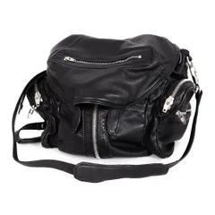 アレキサンダーワンAlexander Wang レザーマルチジップポケットリュック 黒のサムネイル