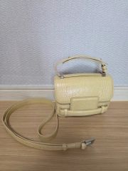 SHIRO italy クロコダイル ハンドバッグ ビンテージ/イエロー - メルカリ