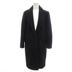 6 ROKU BEAUTY&YOUTH B&Y ロク ビューティーアンドユース 美品 チェスターコート 34 紺 ネイビー ピークドラペル ロング ミドル丈 /SJ ■GY35のサムネイル