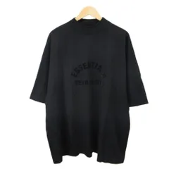エフオージー エッセンシャルズ FOG ESSENTIALS カットソー  半袖Tシャツ  L 黒 ブラック ラバーロゴ 半袖 モックネック /SH ■GY19のサムネイル