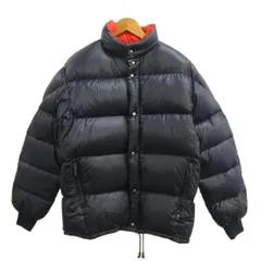 モンクレール MONCLER スキーウェア ski wear ダウンジャケット アウター 上着 90-4 ネイビー 紺 無地 ハイネック 長袖 ヴィンテージ SMQ-290 /PP ■GY73のサムネイル