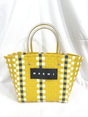 MARNI マルニ かごバッグ トートバッグ イエロー - メルカリ