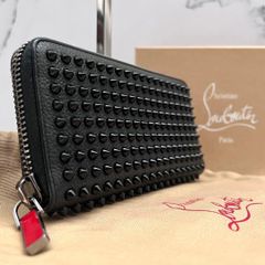 ✨美品✨ ルブタン 長財布 ラウンドジップ スタッズ パネトーネ