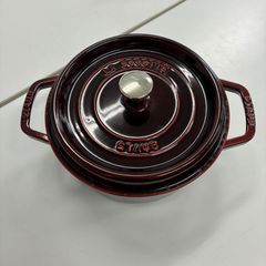 ☆STAUB ストウブ ピコ ココットラウンド 22cm グレナディンレッド
