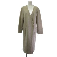 スローブ イエナ SLOBE IENA 24SS リネンライクツイルダブルブレスト