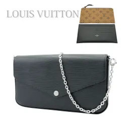 【中古】LOUIS VUITTON ルイヴィトン ポシェットフェリシー レディース ノワール ブラック 黒 エピ モノグラムリバース チェーンウォレット ショルダーバッグ チェーンショルダーのサムネイル