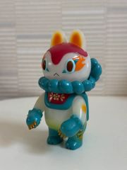 新品郷土玩具怪獣イヌハリゴン スケルトン イラストサイン入り ソフビ