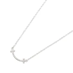 ティファニー TIFFANY＆CO ネックレス Tスマイル ミニ ダイヤ ネックレス 62617799 首回40.5/45.5cm K18WG（ホワイトゴールド） ダイヤモンド Tスマイル ミニ ダイヤ ネックレスのサムネイル