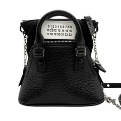 新品同様　Maison Margiela　メゾンマルジェラ　5AC　ベビー　2way　チェーン ショルダーバッグ　ハンドバッグ　ミニ バッグ　ブラック　4ステッチ　トップハンドル　ブランド　ハイブランド　RFID確認済　SB3WG0025　5138のサムネイル