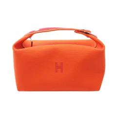 エルメス HERMES ハンドバッグ ブリッドアブラックGM H104223M 05 オランジュ・フー キャンバス ブリッド・ア・ブラックGM オランジュ・フー レディース Used Aのサムネイル