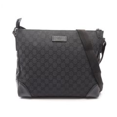 GUCCI GGキャンバス ショルダーバッグ ブラック 型番115002 - メルカリ