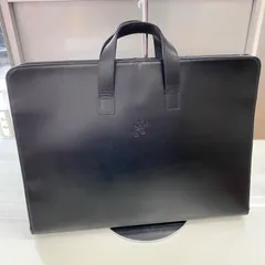 アニエスベー ボヤージュ agnes b. VOYAGE ビジネスバッグ 通勤バッグ 仕事バッグ 出勤バッグ レザー 本革 ブラック ポケット付き ワンポイントデザイン メンズのサムネイル