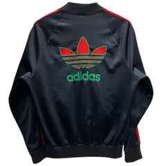 アディダス adidas 80's USA製 "RUN DMC Model" Back Trefoil Track Top トラックジャケット グッチカラー ジャージ ブラック Mサイズ 201MT-6224 VBのサムネイル