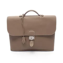 エルメス HERMES ビジネスバッグ サックアデペッシュ38 H063012CK8F エトゥープ レザー サックアデペッシュ38 マチ2 エトゥープ メンズ Used Aのサムネイル