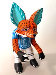 アレブリヘス チワワ ターコイズ 木彫り 犬 アニマルインテリア - メルカリ