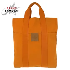美品 HERMES エルメス フールトゥ カバス フレンチフェスティバル ハワイ限定 オレンジ キャンバス トートバッグ レディース 504740【中古】のサムネイル