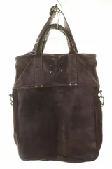 メゾンマルジェラ Maison Margiela 11 スエード レザー 2WAY トートバッグ ショルダー 4ステッチ ブラウン 【ブランド古着ベクトル】【中古】●▲260606のサムネイル