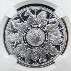 2021 イギリス ゴシッククラウン ポートレート 銀貨 NGC PF70 UC