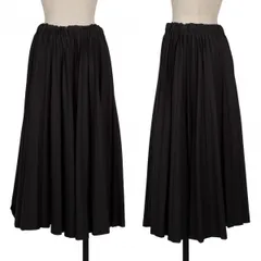 コムデギャルソンガールCOMME des GARCONS GIRL ウールギャバプリーツスカート 黒Mのサムネイル