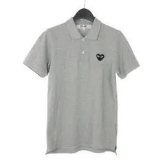 プレイコムデギャルソン PLAY COMME des GARCONS ハートワッペン ポロシャツ 半袖 コットン L グレー AZ-T077のサムネイル