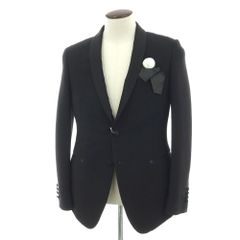 【新品】パオローニ PAOLONI Black Label コットンナイロン ショールカラー 2B タキシードジャケット ブラック【サイズ50】【メンズ】 新品】パオローニ PAOLONI Black Label コットンナイロン ショール