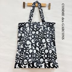 新品コムデギャルソン 双子ドッキング ロゴ トートバッグ ペイント