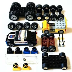 レゴ 正規品 中古 タイヤ(車7台分)・車部品 レゴブロック【管理番号：4205】のサムネイル