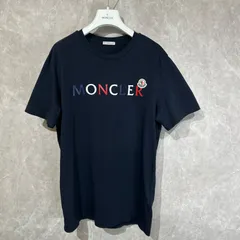 【美品】MONCLER モンクレールレタリング半袖TシャツネイビーSのサムネイル