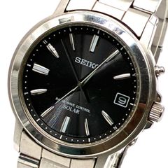 SEIKO 腕時計 ソーラー 稼働 7B52-0AF0 美品 ブラック - メルカリ