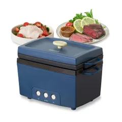 【テレビで紹介されました】PRISMATE サラダチキンメーカー 楽しく使えるレシピブック付 PR-SK023 ネイビー 安心の2年延長保証 蒸し器 低温調理器 スロークッカーe 9f6c1609のサムネイル