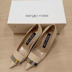 ✨美品✨ セルジオロッシ sr1 ポインテッドトゥ フラット EU34/22cm