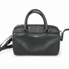 イヴサンローラン YVES SAINT LAURENT ベイビーダッフル 2way ハンドバッグ ショルダー ミニボストン 黒 ブラックのサムネイル