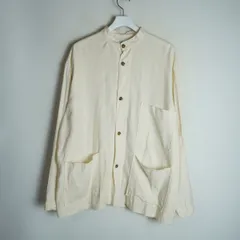marka マーカ SILK LINEN COVER ALL SHIRT シルク リネン カバーオール シャツ ジャケット 長袖 M21A-05SH01C 生成り サイズ2 4071Q★4のサムネイル