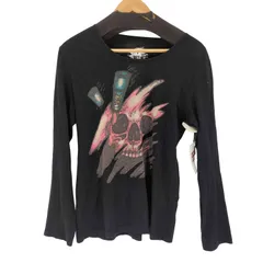 グラッドニュース GLAD NEWS スカルプリント 両面 L/Sカットソー グランジ Y2K レディース  4のサムネイル