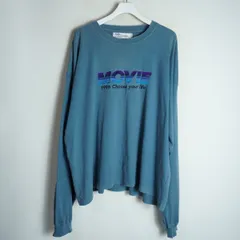 23AW DAIRIKU ダイリク MOVIE tee ユーズド加工 オーバーサイズ ムービー Tシャツ 長袖 カットソー C-10 AQUA アクア 青 4151Q★4のサムネイル