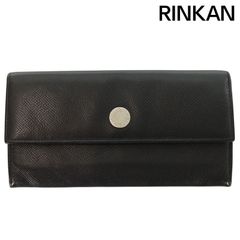 美品✨ブルガリ 二つ折り財布 クラシコ Wホック レザー ブラック