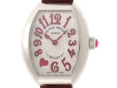FRANCK MULLER フランクミュラー ハート・トゥ・ハート 5002 腕時計 ステンレス/レザー クオーツ シルバーギョーシェ文字盤 レディース【中古】【473】のサムネイル