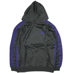 Needles x DC SHOES ニードルス ディーシーシューズ 23AW 別注 日本製 Track Hoody - Poly Smooth / Printed トラックフーディー MR608 M BLACK ジャージー プルオーバーパーカー トップスのサムネイル