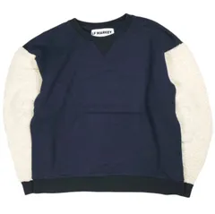LF MARKEY エルエフマーキー ボアスリーブVガゼットスウェット 61-13-0250-447 UK10 US6 FR38 NAVY トレーナー プルオーバー 裏毛 トップス g25747のサムネイル