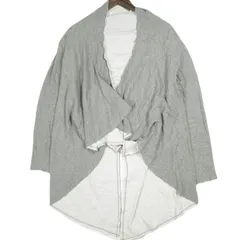 maturely マチュアリー 18AW 日本製 Knotting Back to Front Shirt 変形カットソー 13-14-0111-823 ONE SIZE T.GREY BEAMS カーディガン トップス g25659のサムネイル