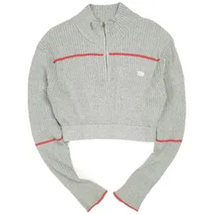 JUEMI ジュエミ EMB Half Zip Cropped Knit ハーフジップクロップドニット 3510615 Free グレー セーター プルオーバー トップス g25419のサムネイル