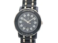 CORUM コルム アドミラルズカップ 99.330.30.V585 腕時計 ステンレススチール/ガンブルー クオーツ ブルー文字盤 メンズ【中古】【473】のサムネイル