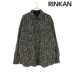 ソフネット  MOULIN WOOL OVERSIZED SHIRT JACKET SOPH-232013 千鳥格子デザインツイードシャツブルゾン メンズ Mのサムネイル