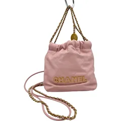 シャネル CHANEL シャネル22ミニ AS3980 ピンク ゴールド金具 ソフトキャビアスキン レディース ショルダーバッグのサムネイル