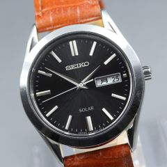 SEIKO SBTH011 ブラック文字盤 極美品 稼動品 レザーベルト付き - メルカリ