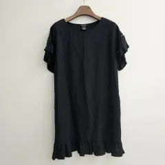 クラブモナコ リネン フリル袖 サマー ONE PIECEのサムネイル